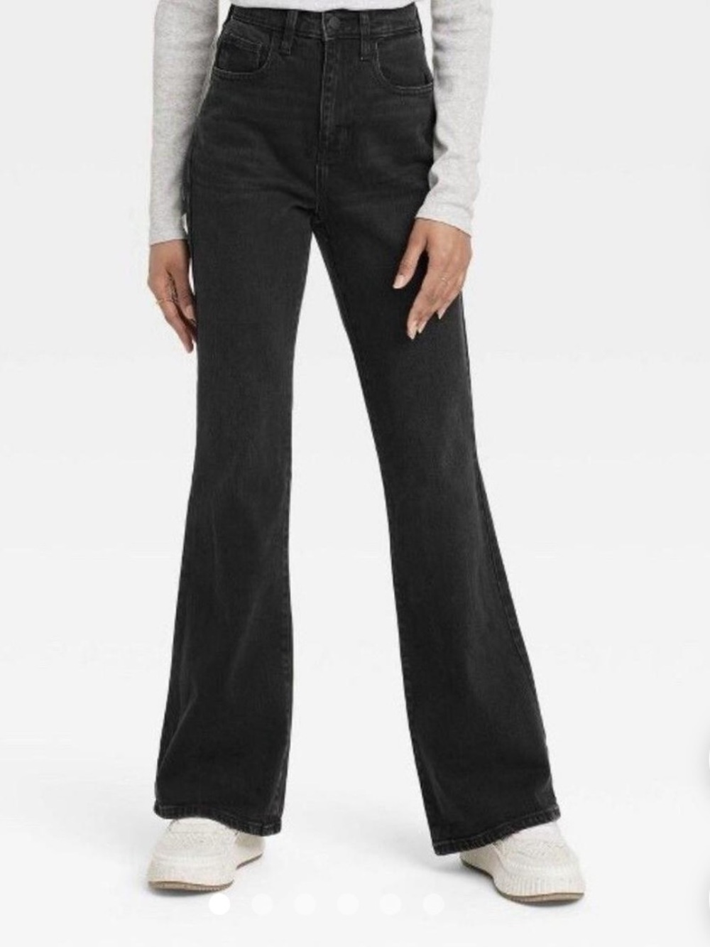 NWT Universal Thread High Rise Flare Leg Jeans Size 00 Black Target Z231